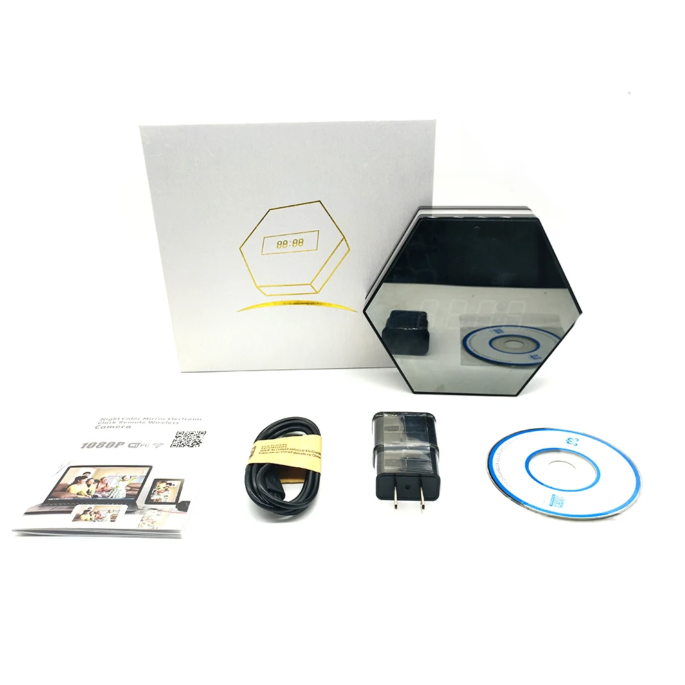 RGB Nightlight WiFi Clock Camera WF-1080OKC product view 8 of 10