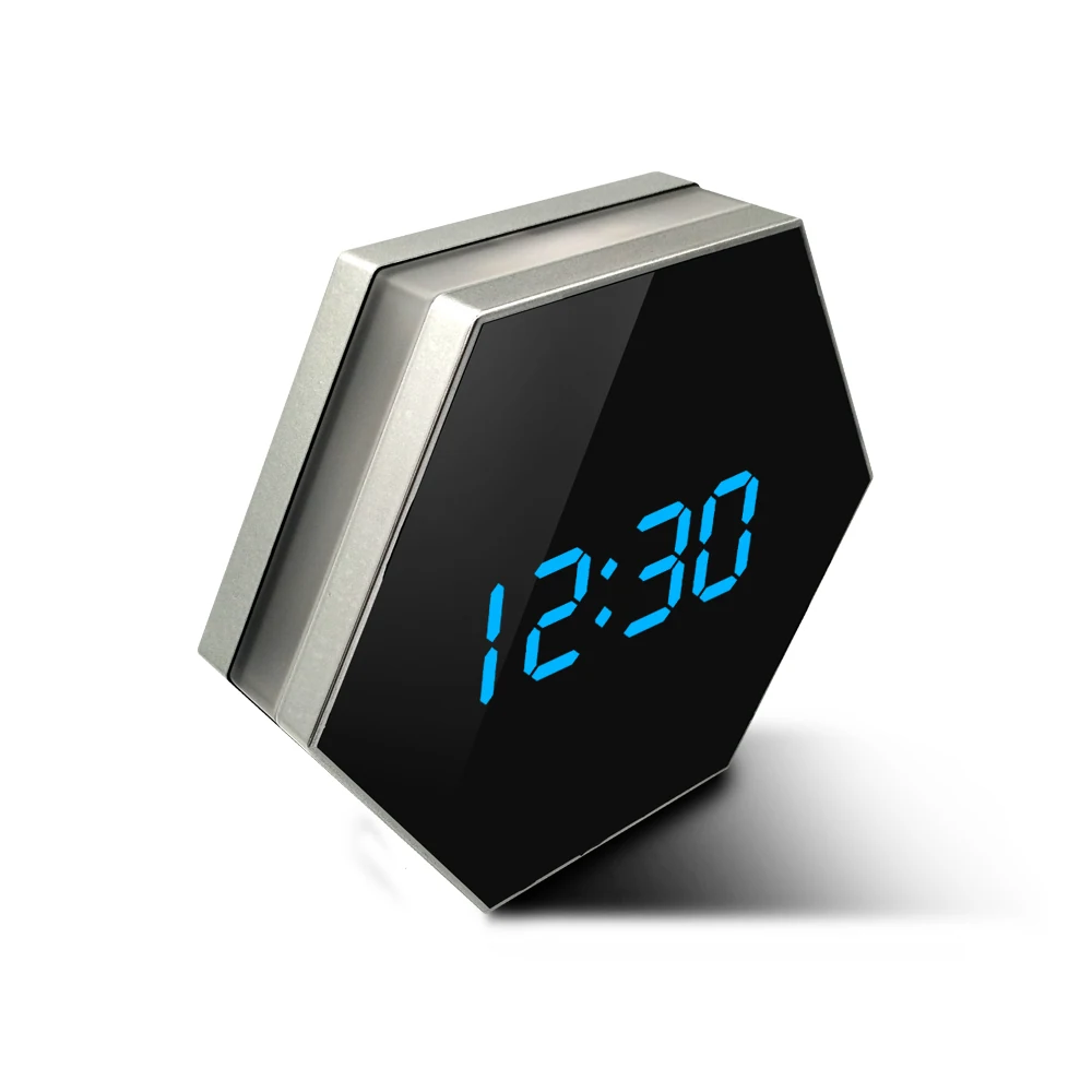 RGB Nightlight WiFi Clock Camera WF-1080OKC detail view of the lens and controls
