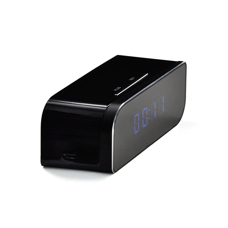 720P WiFi Alarm Clock Camera WF-720SAC shown from the front