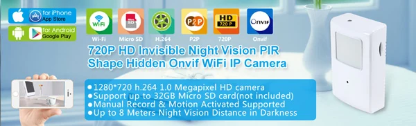 720P Night Vision PIR WiFi Camera WF-720PIR product view 8 of 8