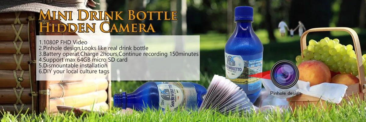 Mini Drink Bottle Camera DVR-1080WBS product view 9 of 10