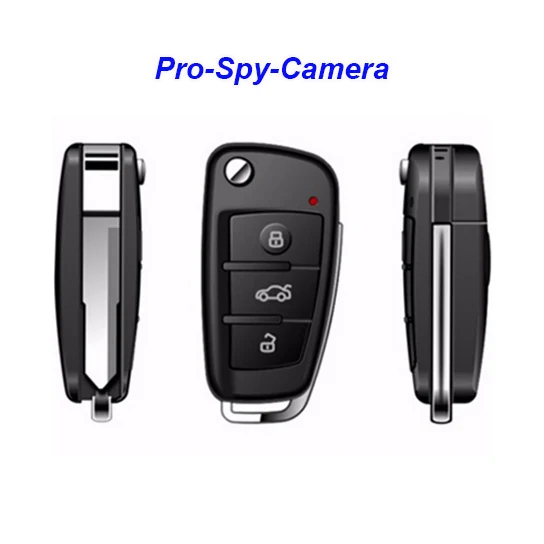Mini Key Fob Night Vision Camera DVR-1080KEY shown from the front