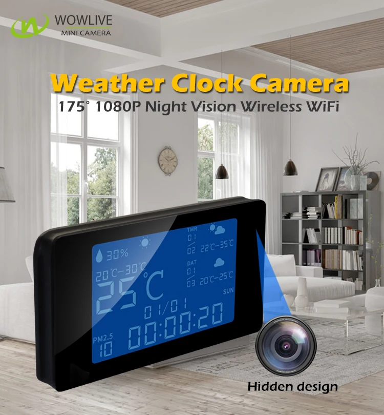 WiFi Weather Station Clock Camera WF-1080WCL product view 8 of 10