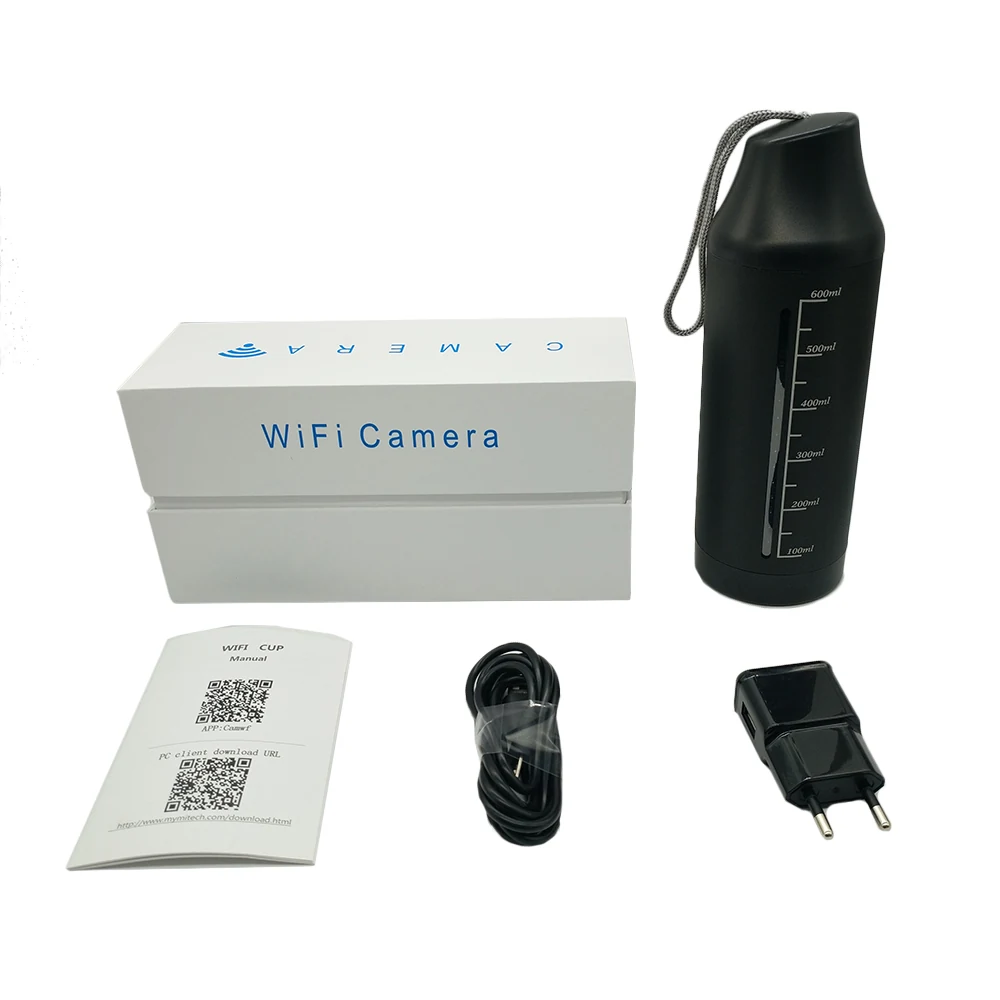 Night Vision WiFi Cup Camera WF-720CUP detail view of the lens and controls