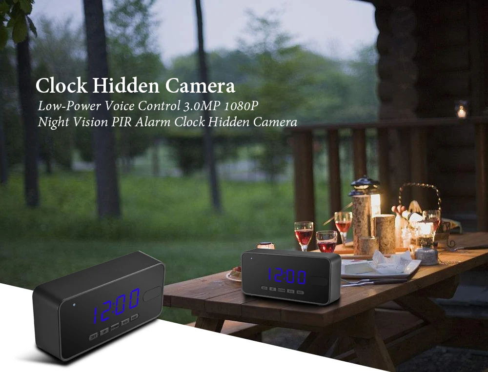 Night Vision Smart Desk Clock Camera DVR-1080PDC product view 10 of 10