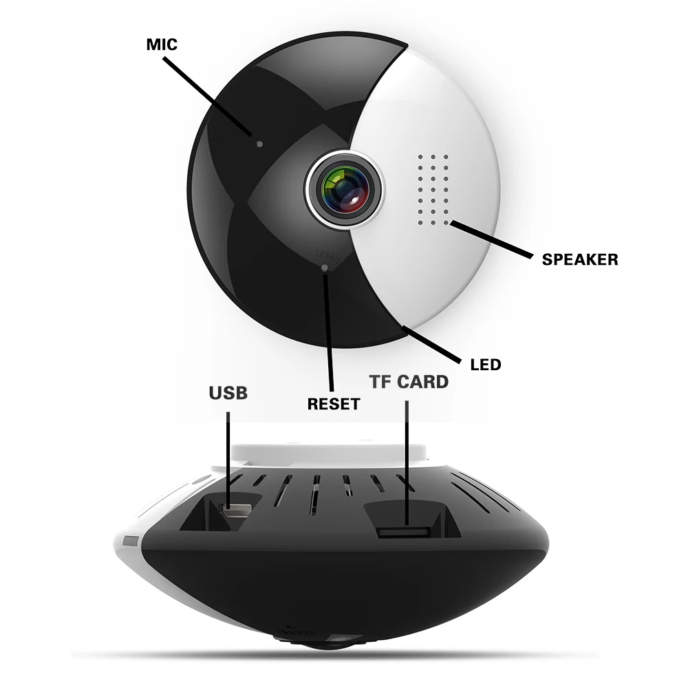 360 Panoramic Ceiling WiFi Camera WF-360MOC product view 7 of 10