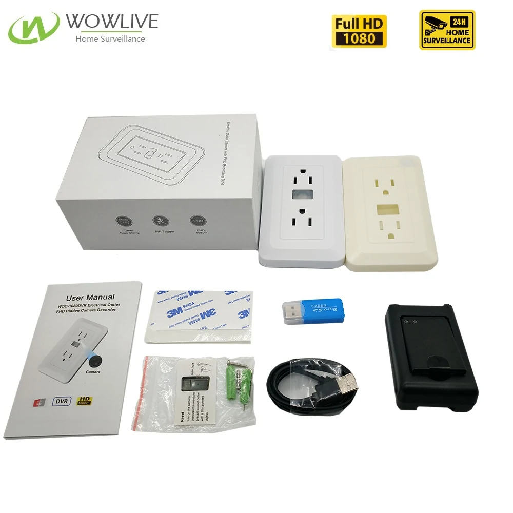 PIR Wall Outlet Charger Camera DVR-1080WOC product view 10 of 10