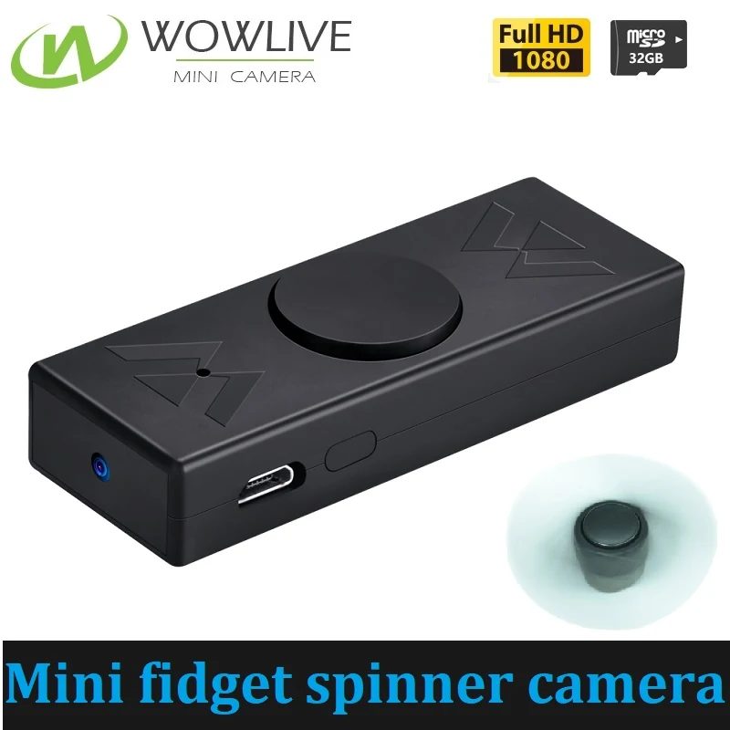 Fidget Spinner Mini Camera DVR-1080FSC side view showing the camera housing