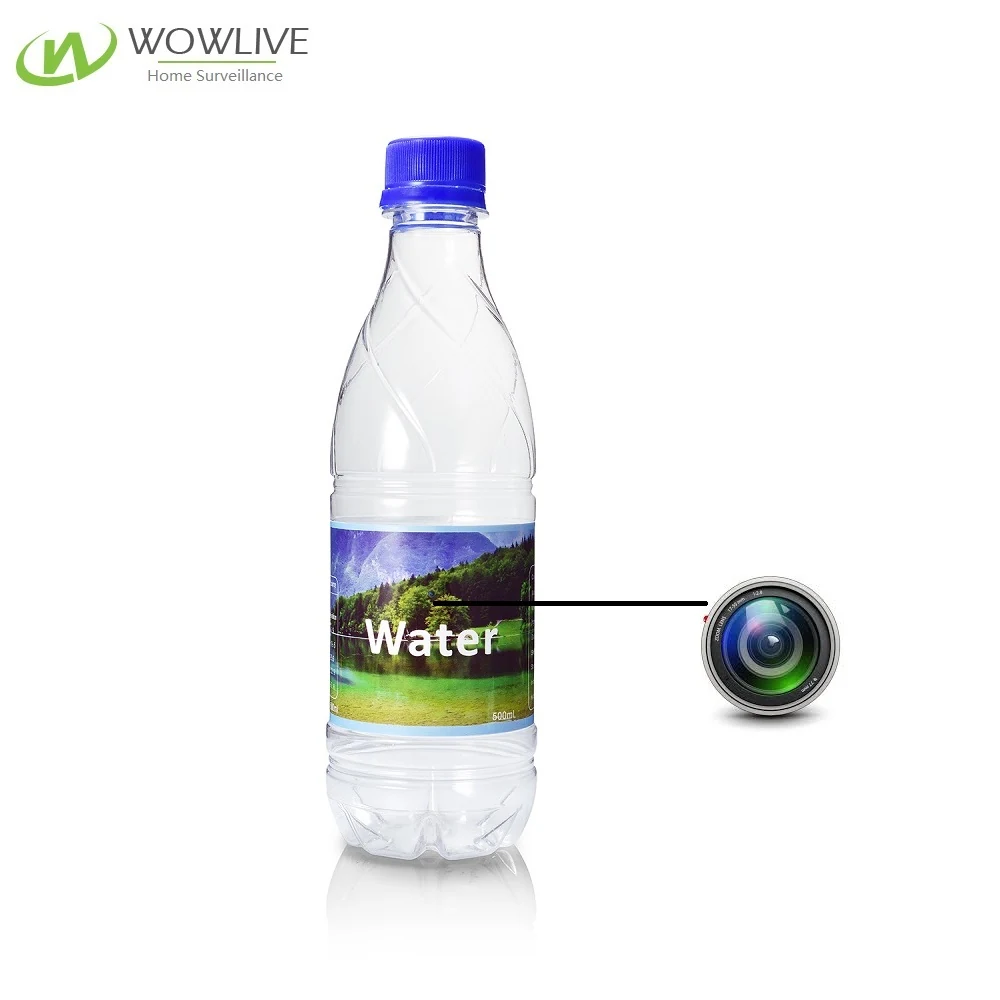 Portable Water Bottle Camera DVR-1080WWB shown from the front
