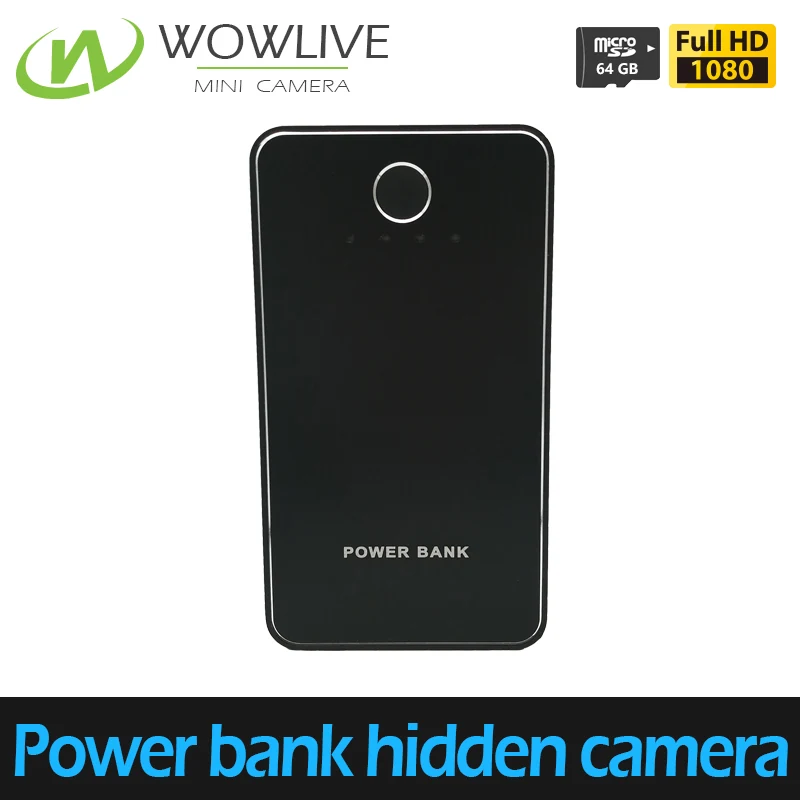 1080P Power Bank Camera DVR-1080PB side view showing the camera housing