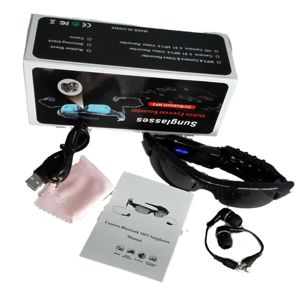 Bluetooth Sunglasses Camera With Earphone DVR-1080BSE product view 10 of 10