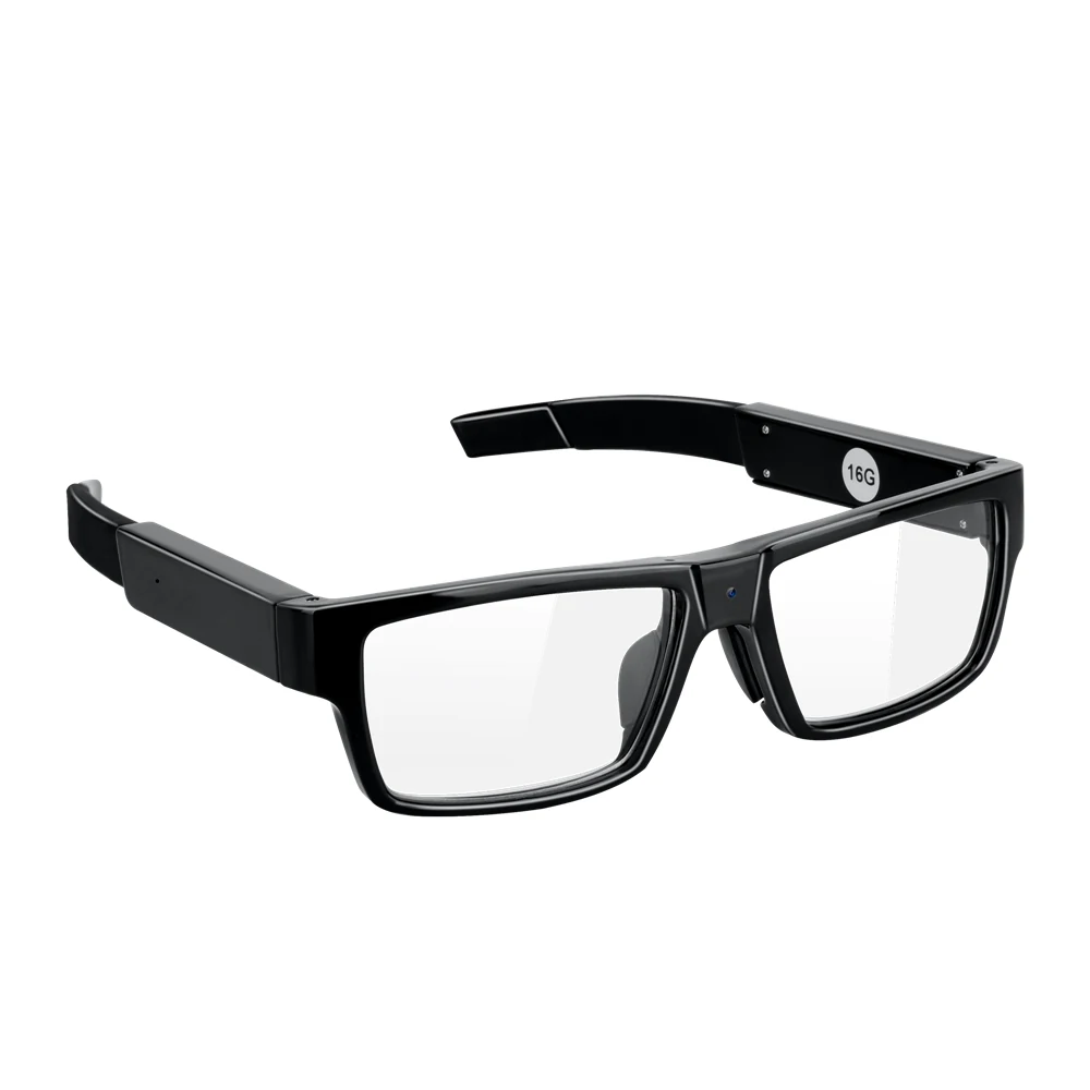 Bluetooth Sunglasses Camera With One Touch Recording DVR-1080SBG shown from the front