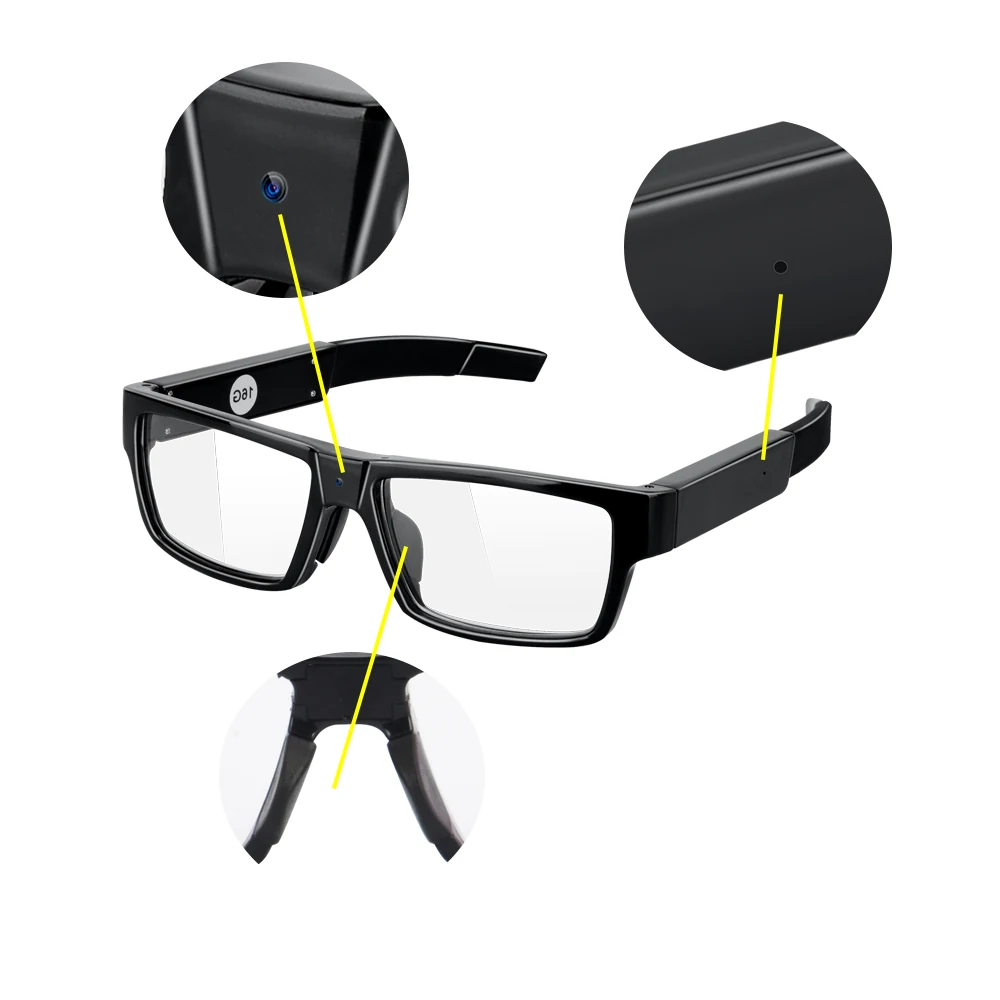 Bluetooth Sunglasses Camera With One Touch Recording DVR-1080SBG product view 5 of 8