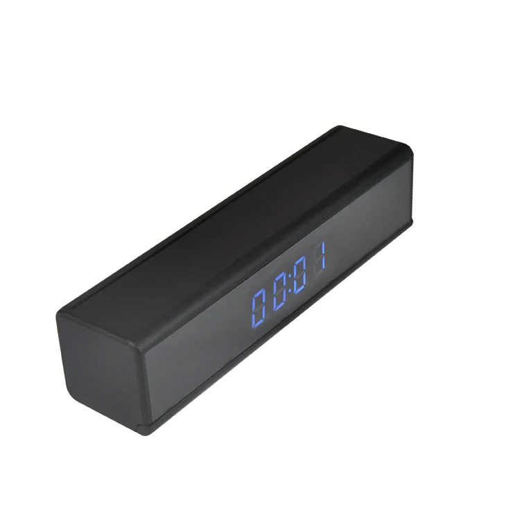 Mini WiFi Alarm Clock Camera WF-1080DTC shown from the front