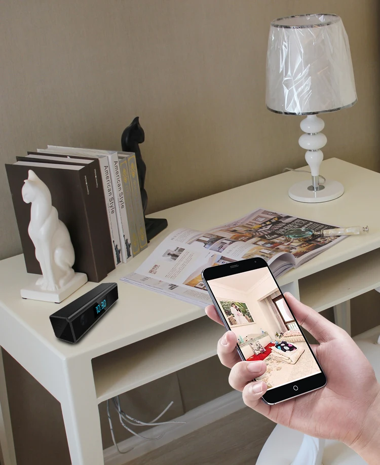Mini WiFi Alarm Clock Camera WF-1080DTC product view 6 of 10