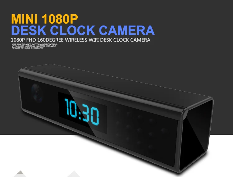 Mini WiFi Alarm Clock Camera WF-1080DTC product view 7 of 10