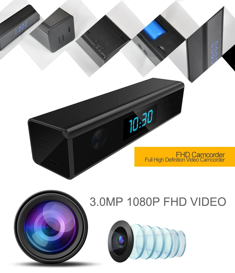 Mini WiFi Alarm Clock Camera WF-1080DTC product view 8 of 10