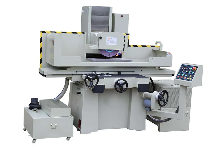 Precision surface grinder column and wheel head used for hardened die plate work