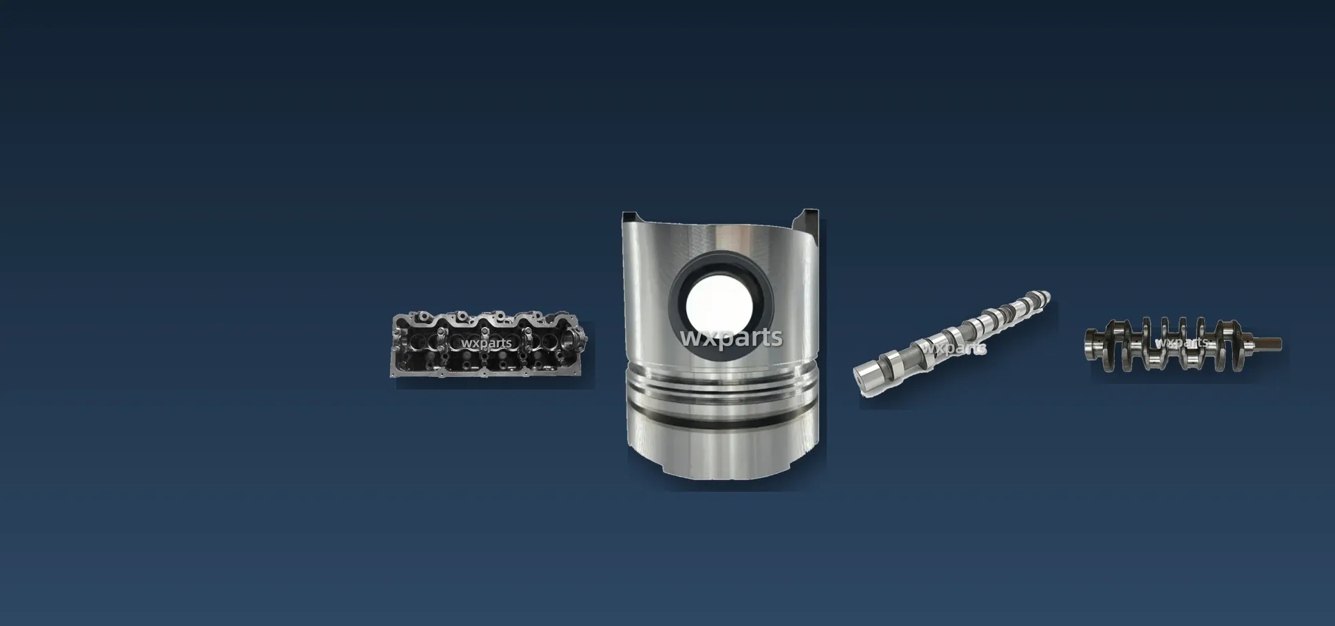 Diesel cylinder head camshaft crankshaft and piston supplied by WX Vehicle Parts