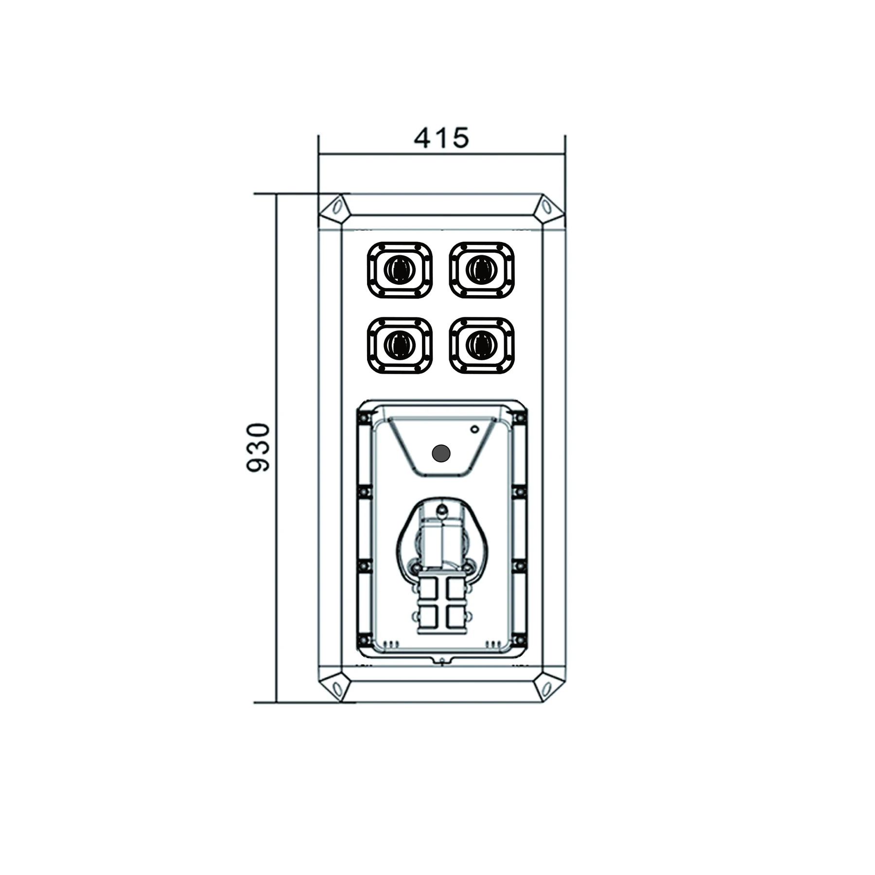 Solar Street Light XL-ZYS-G400 beam and dimming detail