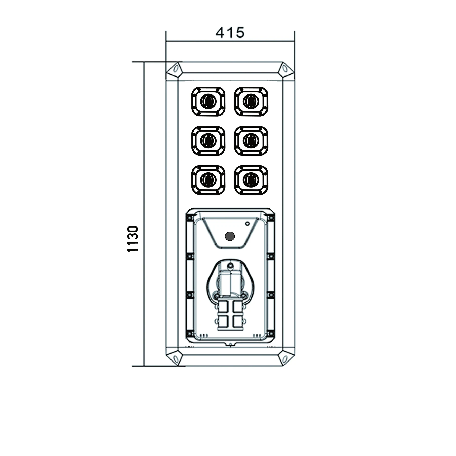 Solar Street Light XL-ZYS-G600 beam and dimming detail