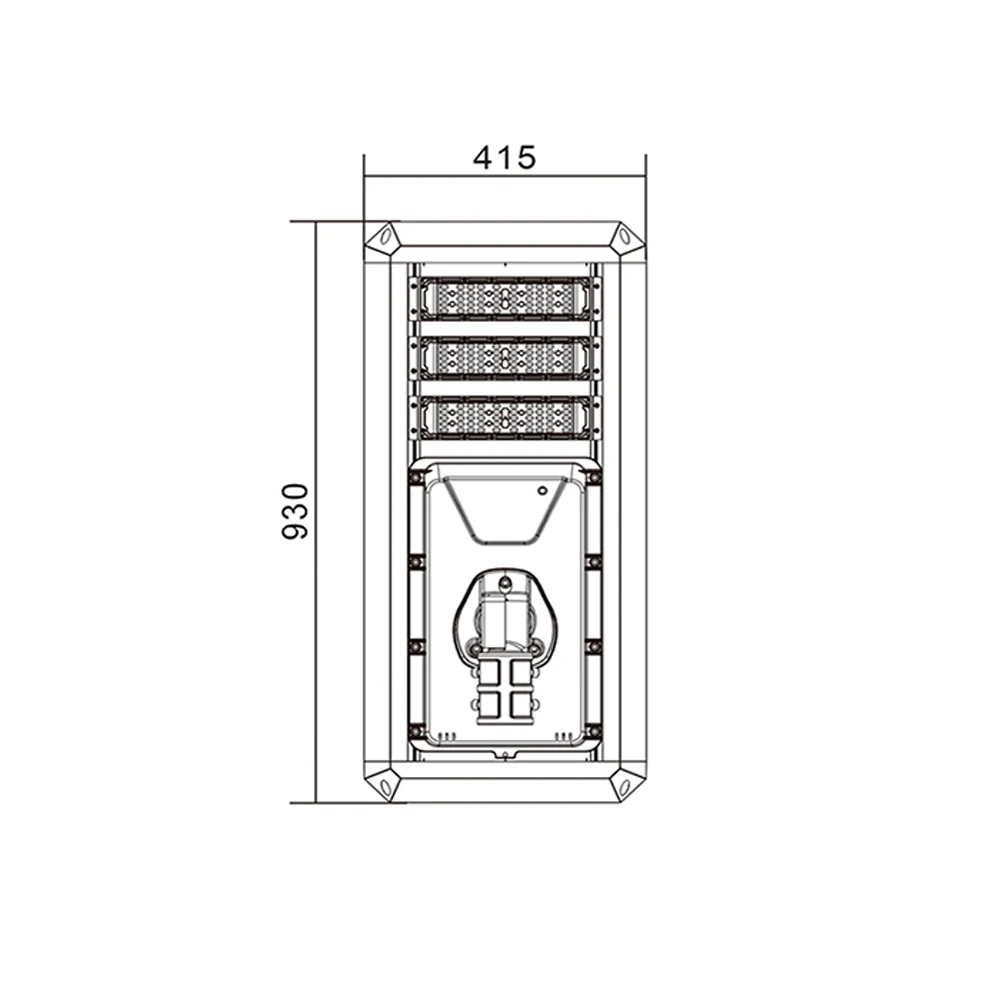 Solar Street Light XL-ZYS-T300 beam and dimming detail