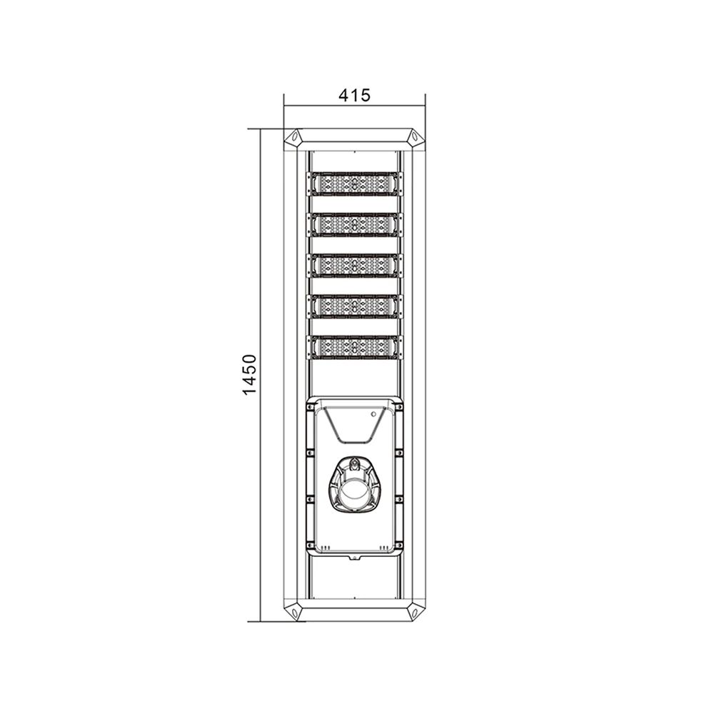 Solar Street Light XL-ZYS-T500 beam and dimming detail
