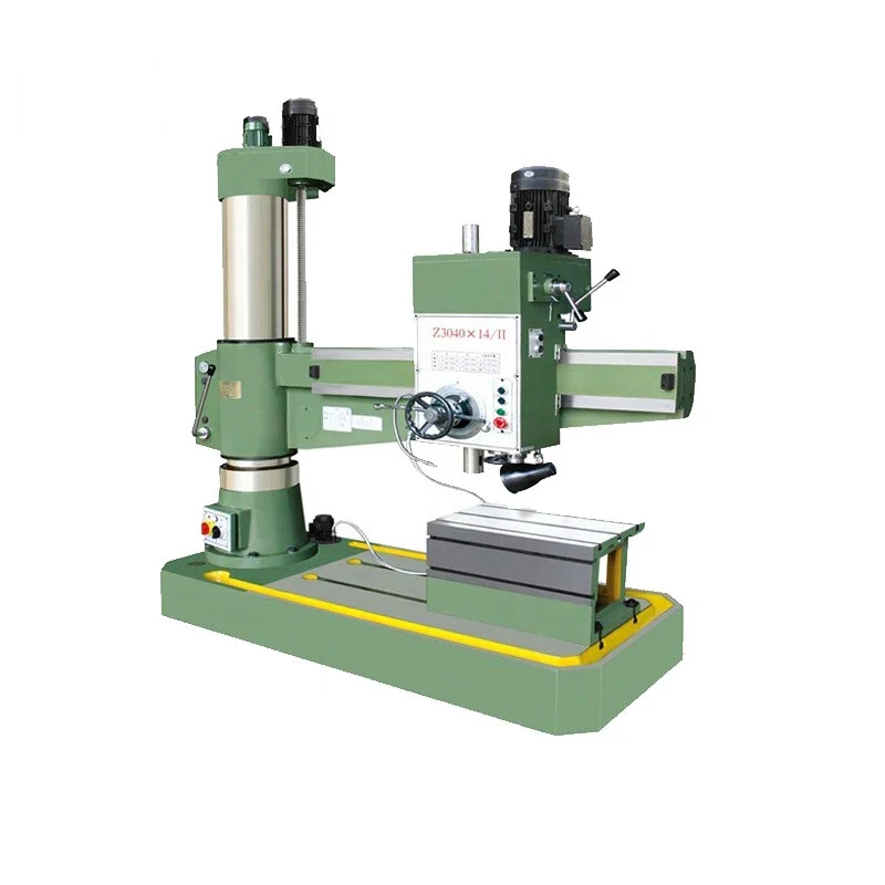 Z3050x16/1 radial drilling machine with heavy column long radial arm spindle head and large rectangular base plate