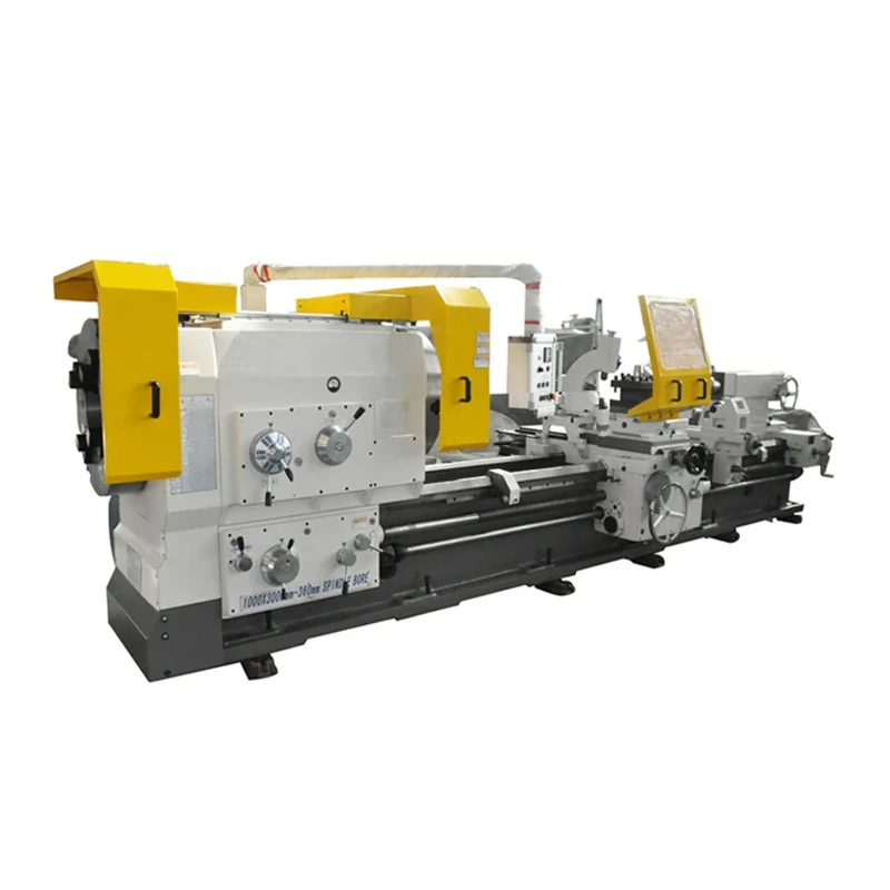 CW6636 universal horizontal pipe threading lathe with CNC control panel chuck bed and tailstock
