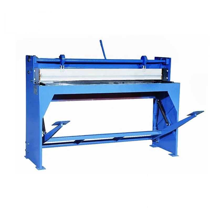 Q11 foot power shearing machine with long cutting table blade beam front gauge and foot treadle bar