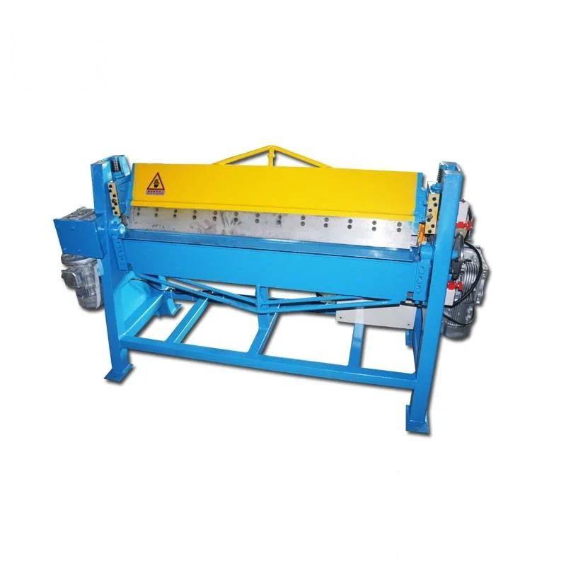 FD series electric type folding machine with steel frame segmented clamping fingers powered folding beam and control pedestal