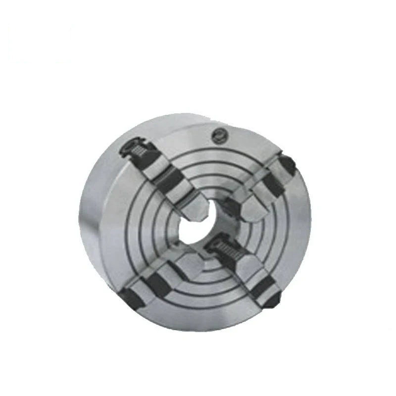 K72 four-jaw independent chuck with four separately adjustable jaws and concentric setting rings on the chuck face