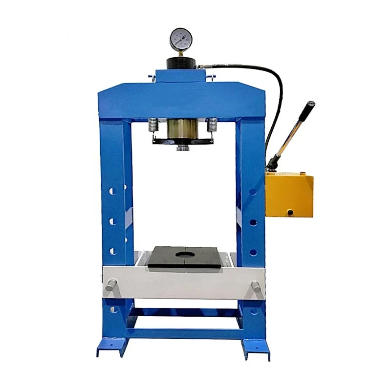 MDY100/35 manually operated hydraulic press with welded steel frame vertical cylinder and adjustable work platform beam