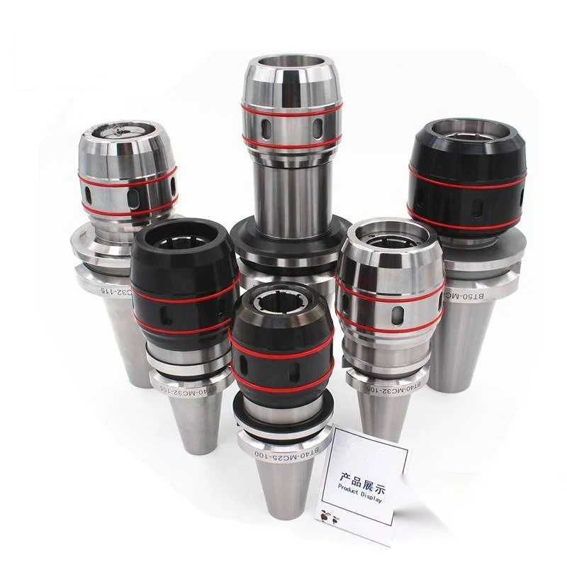 Power milling chuck arbor tool holder with ground taper shank pull stud thread and chuck clamping nut