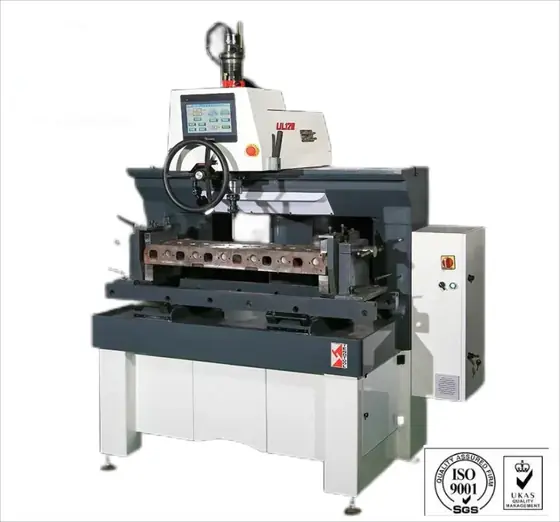 UL series self-adaptive cylinder head machine with touch screen control panel and air-cushion work head over a clamped cylinder head