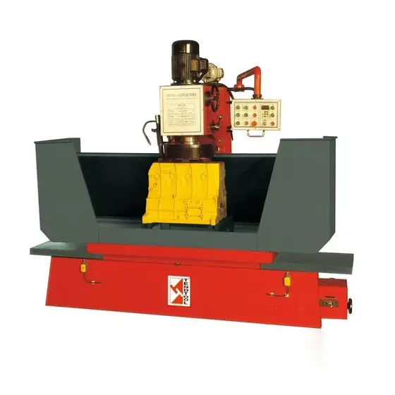 3M9735B vertical cylinder block grinding and milling machine with long work table and column-mounted grinding head
