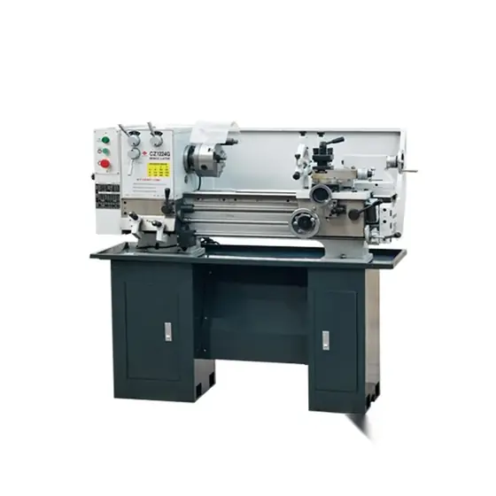 BL1224 universal desktop gap bed lathe with belt-driven headstock chuck tailstock carriage and coolant tray