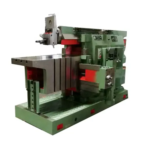 BY60100C horizontal hydraulic shaper machine with reciprocating ram tool post worktable on a cross rail and centralised operating handles