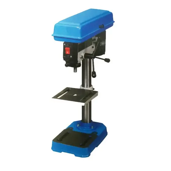 DP30013B bench drill machine with cast iron head round column square worktable and base with belt driven spindle