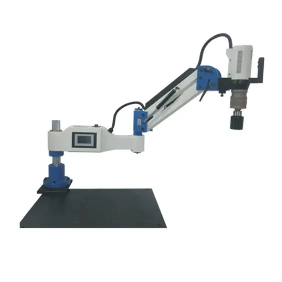 SRA-M24W arm type tapping machine with articulated counterbalanced arm and tapping head mounted on a column base