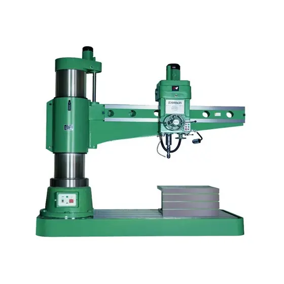 Z3080x25 radial drilling machine with large diameter column long radial arm heavy spindle head and wide base plate