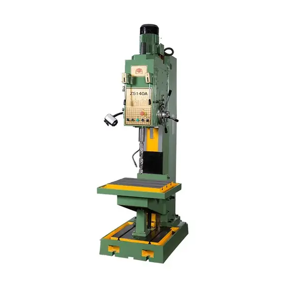 Z5140A box-type vertical drilling machine with square column geared spindle head worktable and centralised control panel