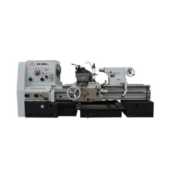Certificate document displayed for the C6180 horizontal manual lathe machine