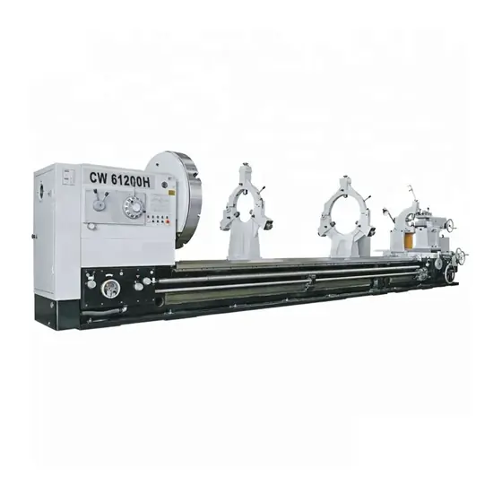 CW61 H series heavy duty turning lathe with large chuck extended bed carriage steady rests and tailstock