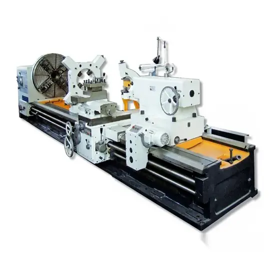 CW61 L series heavy duty lathe with frequency conversion control panel large chuck long bed and tailstock