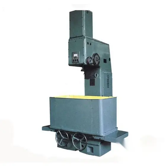 M4215 hydraulic vertical cylinder honing machine with vertical column honing head and feed handwheel on a cast machine base