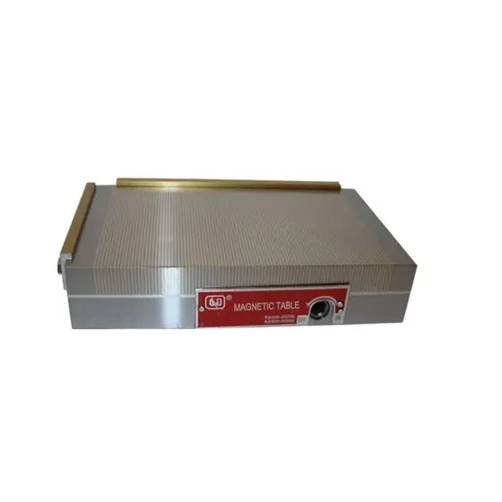 XM91 rectangular dense pole permanent magnetic chuck with striped pole working surface and side switching lever