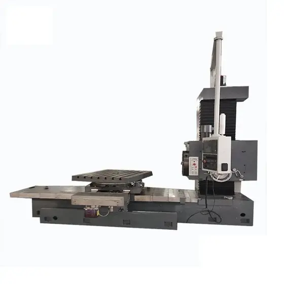 TPX611 TPX6111 horizontal CNC milling and boring machine with boring spindle headstock guideway column and worktable in front of the CNC operator panel