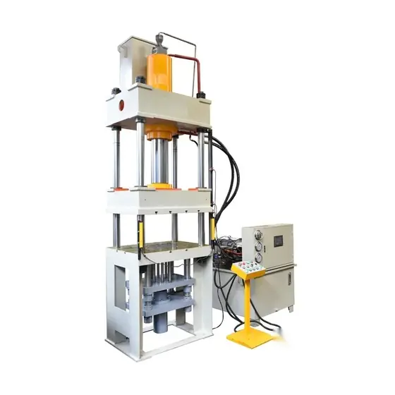 Y32 four column hydraulic press with four guide columns upper cylinder worktable and side-mounted control panel