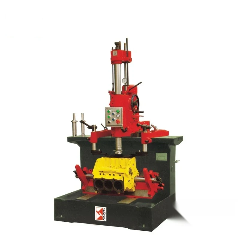TB8016 vertical air-floating fine boring machine with boring spindle head column and cylinder block on the base